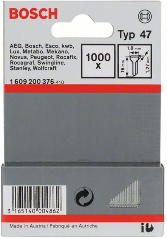Nagel Typ 47, 16 mm, für Nagelpistolen - Bosch