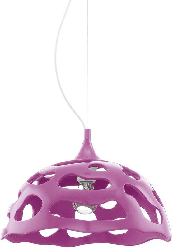 Eglo - Pendellampe Hängeleuchte Esstischlampe purple Küchenlampe, 1x E27, DxH 38x110 cm 92956