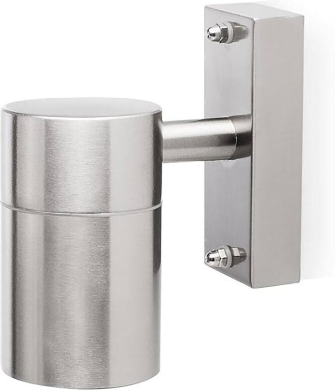 Smartwares - Edelstahl Außenwandleuchte Downlight, GU10 Fassung, IP44, Fassadenbeleuchtung