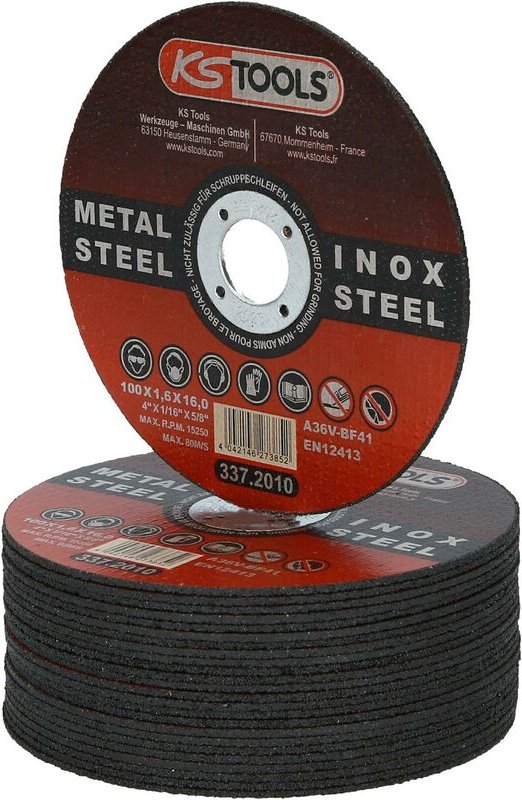 Ks Tools Hochleistungs-Dünntrennscheibe, ø 100 mm, 1,6 mm, 25 Stück