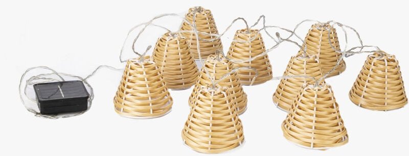 Chillout IP44 Estela LED 1W Blanco Cálido 2500K Imitación Madera Aplique Exterior con Estilo Natural