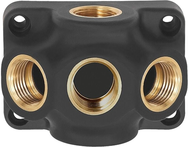 Riegler Durchgangsverteiler, Ein-/Ausgang G 3/4, Anschluss 3 x G 1/2