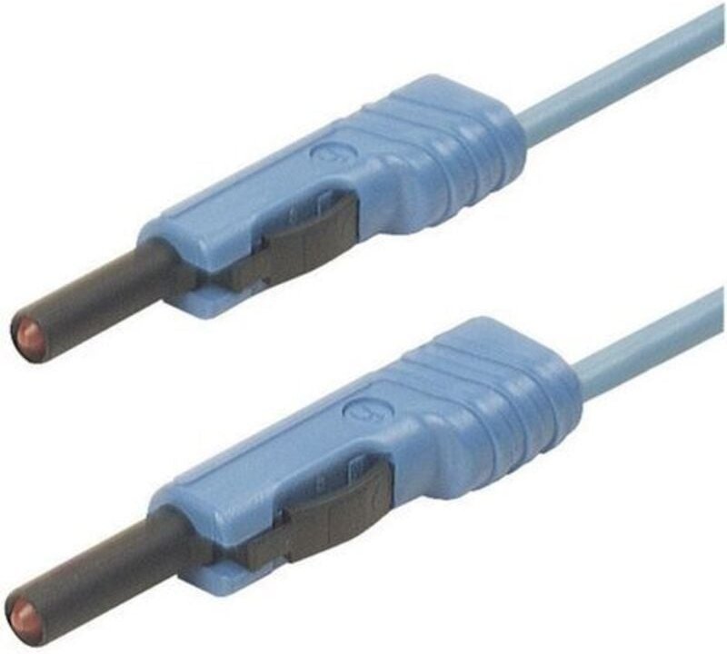 SKS Hirschmann MLB 100/1 V bl Messleitung Lamellenstecker 4 mm Lamellenstecker 4 mm 1.00 m Blau 1 St