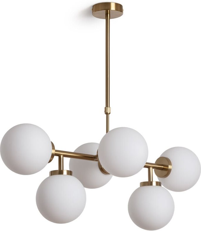 Efectoled - Pendelleuchte Metall und Glas Lautrec Gold