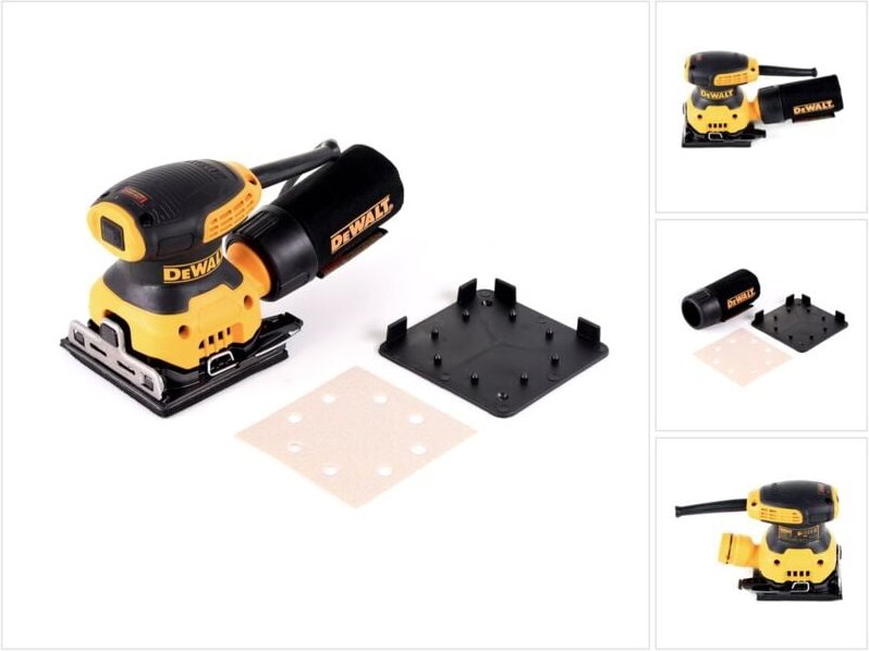 Dewalt - dwe 6411-QS Schwingschleifer 230 Watt Klettfix 108 x 115 mm + Staubsack