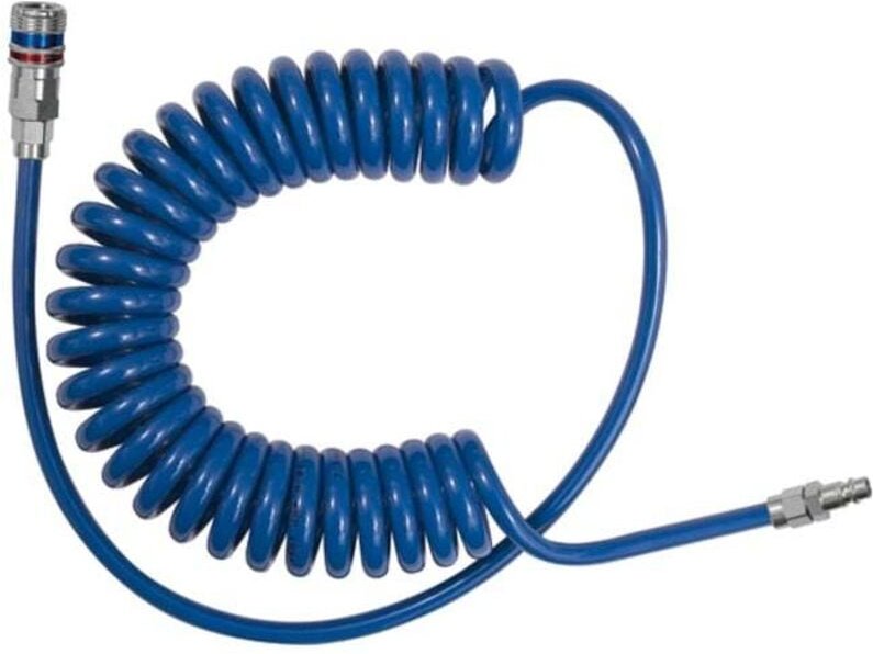SpiralSchlauch-Sicherheitskupplung-Set, pur, Schlauchdurchmesser 10x6,5, 4,0 m - Riegler