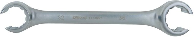 Offener Doppel-Ringschlüssel, abgewinkelt, 17 x 19 mm