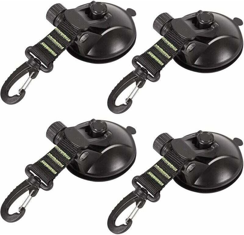 Saugnapf-Anker, 4 Stück, Karosserie-Saugnapf, Saugnapf-Markisen-Befestigungshaken, Anker-Saugnapfe, Auto-Saugnapf-Haken,...