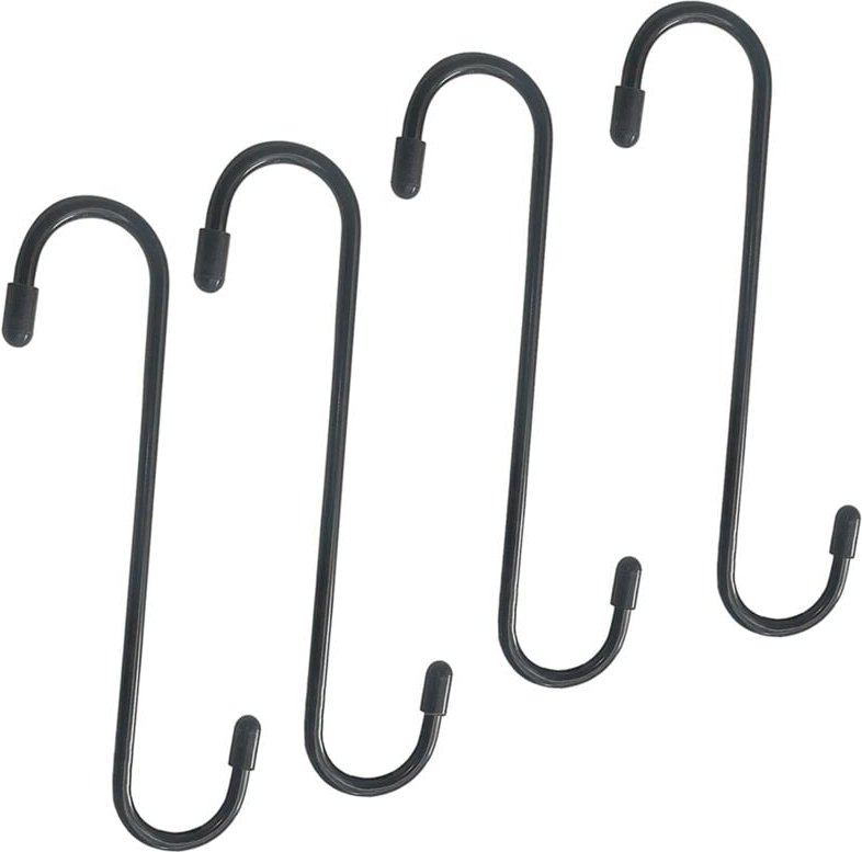 Tlily - 4 Stück Auto-Bremssattel-S-Förmige Bremssattel-Aufhängerhaken mit Gummispitzen für Lagerachse Kfz-Werkzeug Brems...