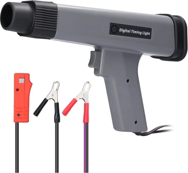 Zündpistole, 12 v, Zündzeitpunkt, Blitzlampe, tragbare Blitzpistole, Zündung mit robusten Krokodilklemmen, LCD-Display f...