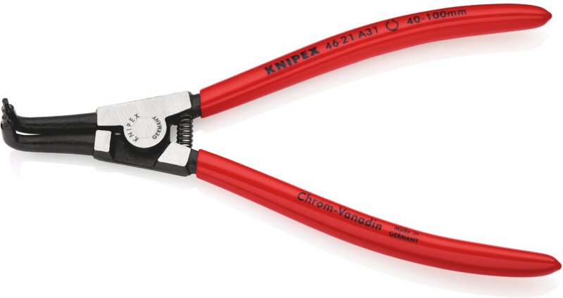 Knipex - 46 21 A31 Sicherungsringzange f. Außenringe auf Wel. schw. atra. 200 mm