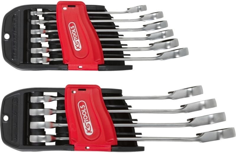 Ks Tools duo GEARplus Ratschenringmaulschlüssel mit Maul-Ratschenfunktion, umschaltbar, 10-tlg.