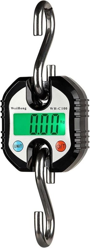 Digitale Waage, Hakenwaage, tragbare Mini-Hängewaage mit LCD-Display, elektronische Waage 150 kg, hängende Hakenwaage, L...