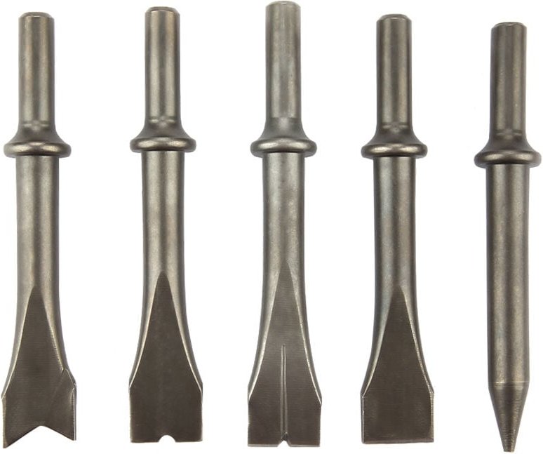 Zoternen - 5-teiliges Drucklufthammer-Meißel-Set, Drucklufthammer-Bit-Set für pneumatische Bohrhämmer 150/190/250