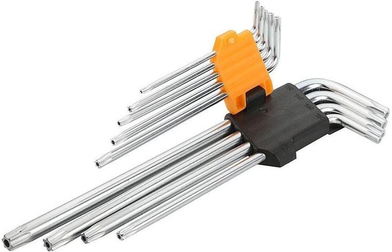 Satz 9 Stuck Torx-Schlussel Mit Extra Langem Tolsen-Loch