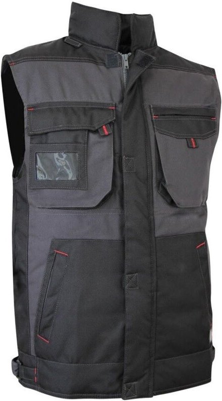 Bodywarmer Weste LMA 2058 sable Größe 4 grau/schwarz