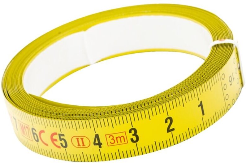 Stahl-Maßband für die Werkbank, selbstklebend, rechtsseitige Messskala, 3 m - Bahco