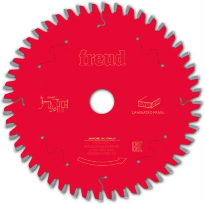 Sägeblatt für kabelgebundene/kabellose Handkreissäge Freud 160 2,2/1,6 A20 Z48 tp -5° - F03FS09799 -FR06L002H