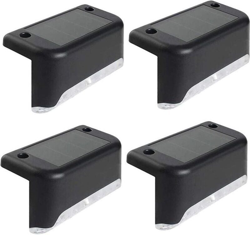 Wasserdichte LED-Solar-Treppenlicht, Kaltweiß x4