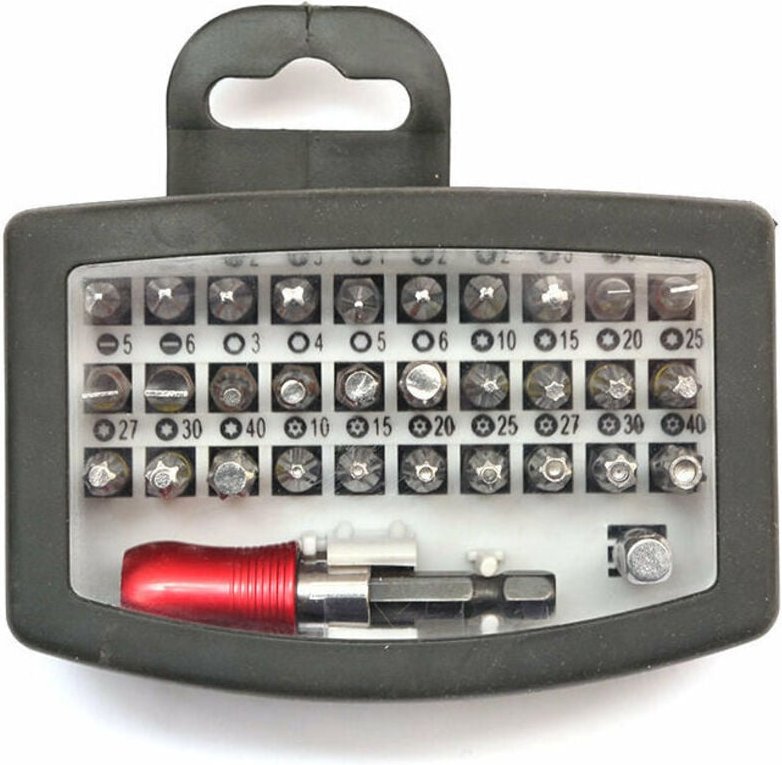 Zubehör 32-teilige extra harte Schraubendreher-Bit-Sets, - Ahlsen