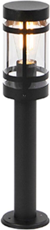 Qazqa - Smarte Außenleuchte Schwarz 50 cm IP44 inkl. Wifi ST64 - Gleam