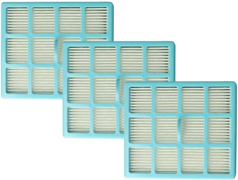 3x Staubsaugerfilter kompatibel mit Philips Easy Life FC8134/01, FC8130/01, FC8132/01, FC8131/01, FC8133/01 Staubsauger ...