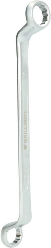 Thumbnail - Brilliant Tools - Doppel-Ringschlüssel, gekröpft, 18 x 19 mm