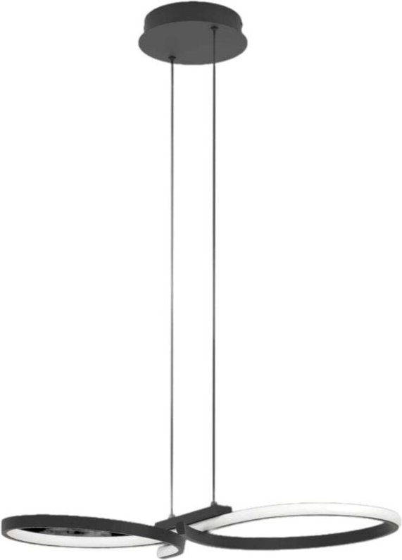 Eglo LED Hängeleuchte Serpins schwarz 66 x 30 x 110 cm Deckenlampen & Kronleuchter