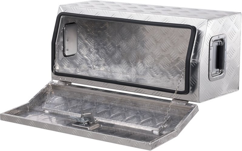 Mophorn Werkzeugkasten aus Aluminium für Ladeflächen, robuste Werkzeugkiste (762 x 330,2 x 330,2 mm) mit seitlichem Grif...