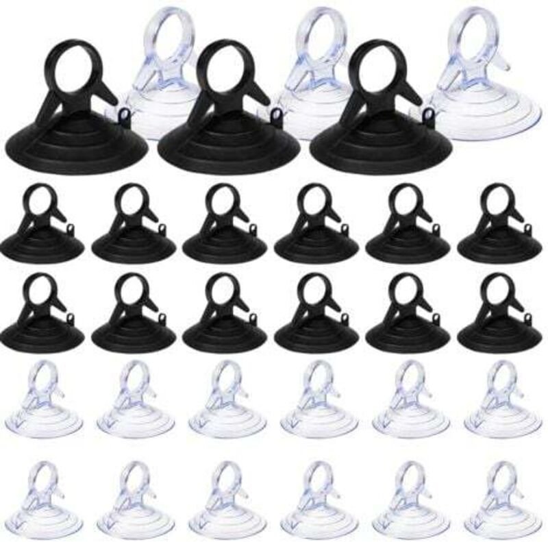 Lablanc - 60 Stück Sonnenschutz mit Saugnapf, 45 mm Saugnapf ohne Haken, Saugnapf, PVC-Saugnäpfe, Mini-Saugnapf, transpa...