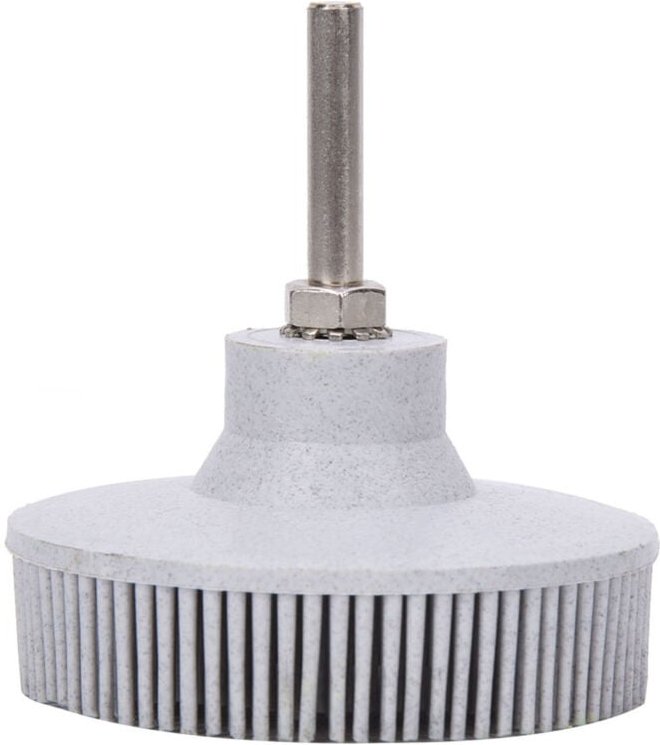 KIMISS 3-Dorn-Schleifscheibe aus Gummi - Ideal zum Polieren, Entgraten und Schleifen von Metallen (Weiß)