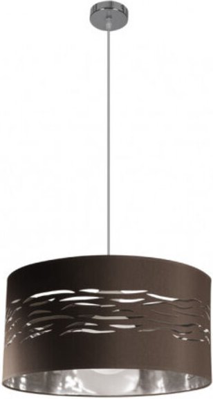 Mist Pendelleuchte 1xE27 Braun Chrom Silber 40D - Fabrilamp
