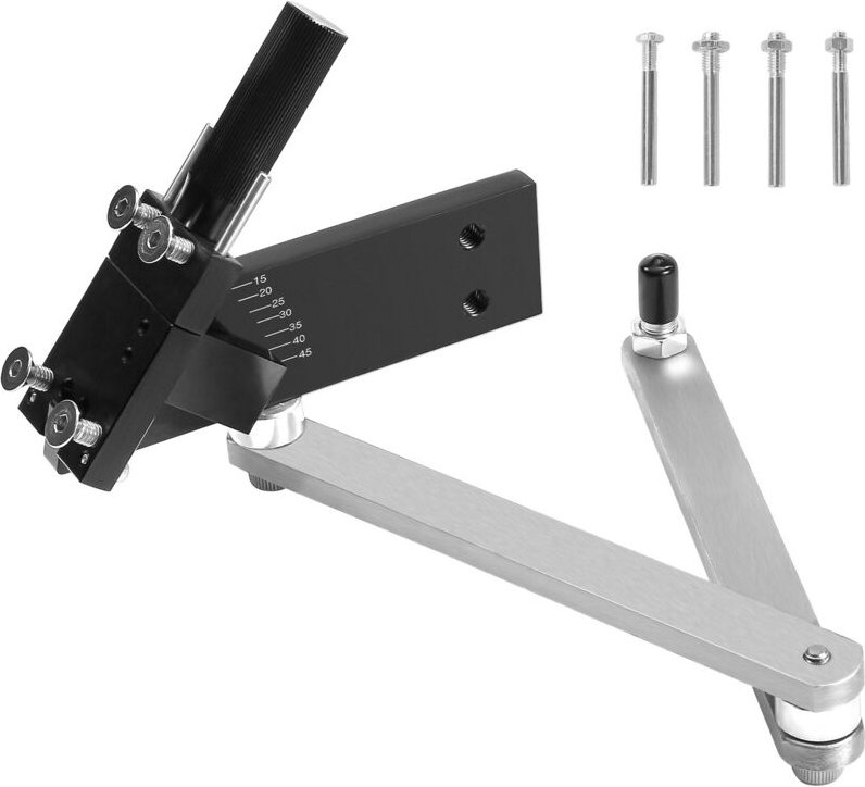 Mophorn Rasenmäher-Klingenschärfer & -ausgleicher, 15°-45° Messerschärfer mit 4 Adapterstiften, Kugellagern und 25 mm ve...
