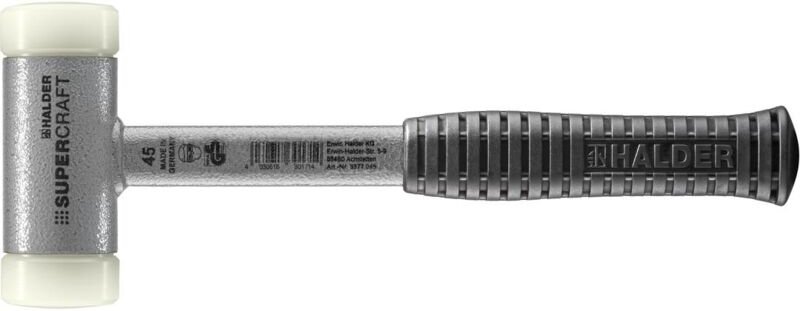 Schonhammer SUPERCRAFT mit bruchsicherem Stahlrohrstiel, HALDER 45mm