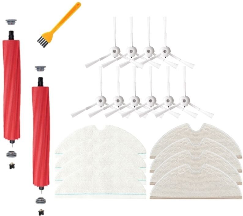 21 stücke Für Roborock T8/Q7 Max / Max+ Roboter-staubsauger Abnehmbare Hauptseitenbürste Mopptuch Ersatz-ersatzteil-kit