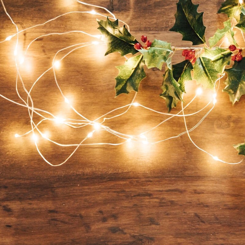 Salcar - 10m led Lichterkette Outdoor Indoor usb Kupferdraht Weihnachtsdeko, warmweiß