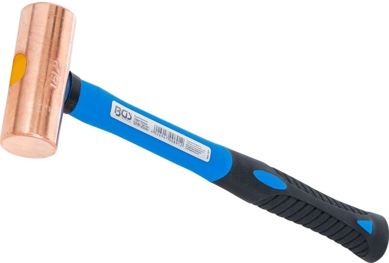 Bgs Technic - Kupferhammer Fiberglasstiel ø 32 mm 680 g (1.5 lb) - Kopf