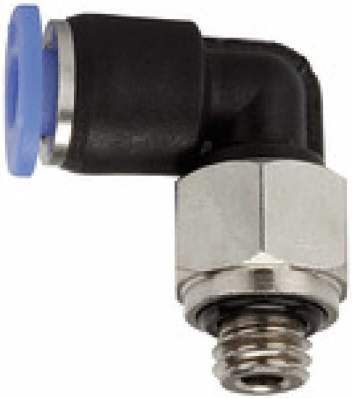 Riegler - L-Steckverschraubung »Blaue Serie« mini, drehbar, M7