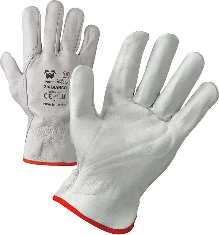 Neri 214 Top Unfallverhütungshandschuhe aus Leder - 11 (xxl) - Weiß