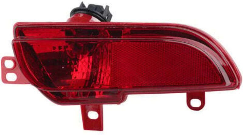 Nebelschlussleuchte links, Baugruppe 6350HA, rotes Gehäuse, Ersatz für Peugeot 206+ 2009–2012