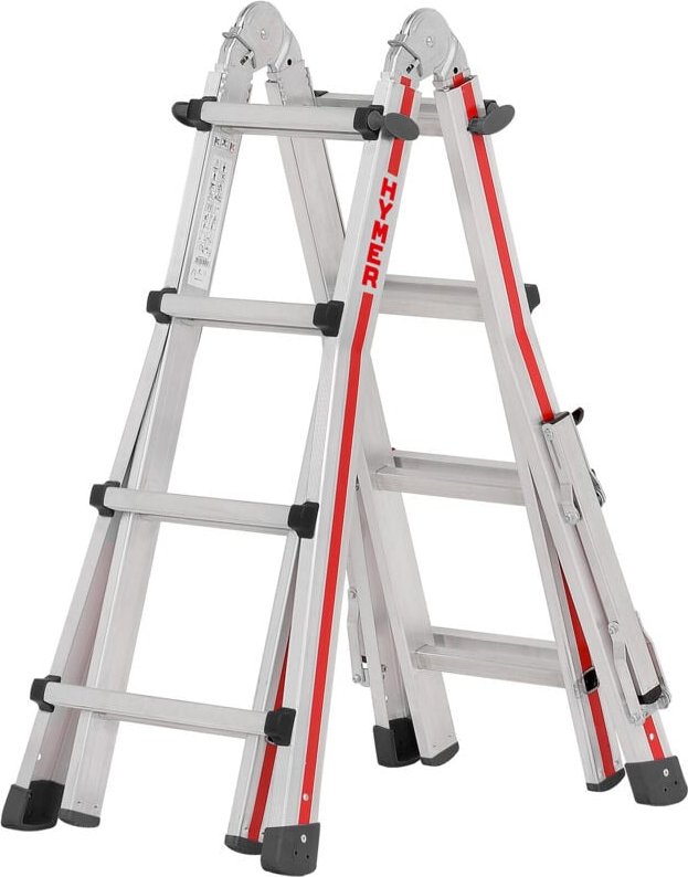 Teleskopleiter 4x4 Sprossen ah 4,50m - Hymer