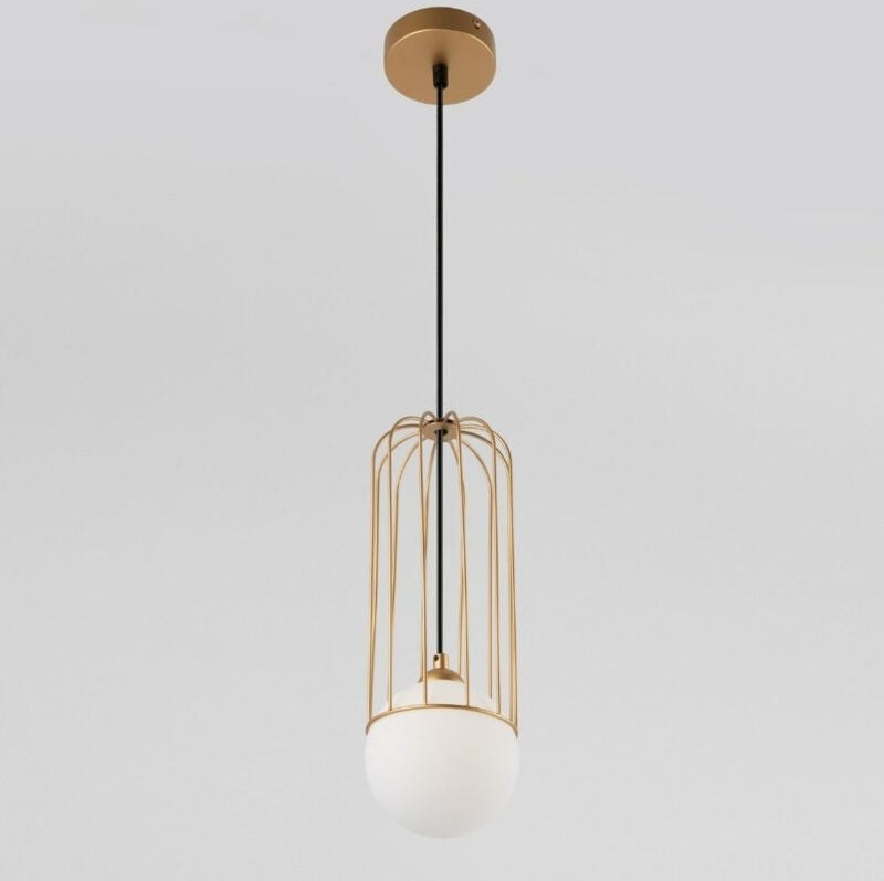 Telford Cage Decken-Pendelleuchte Gold, 1-flammig, G9