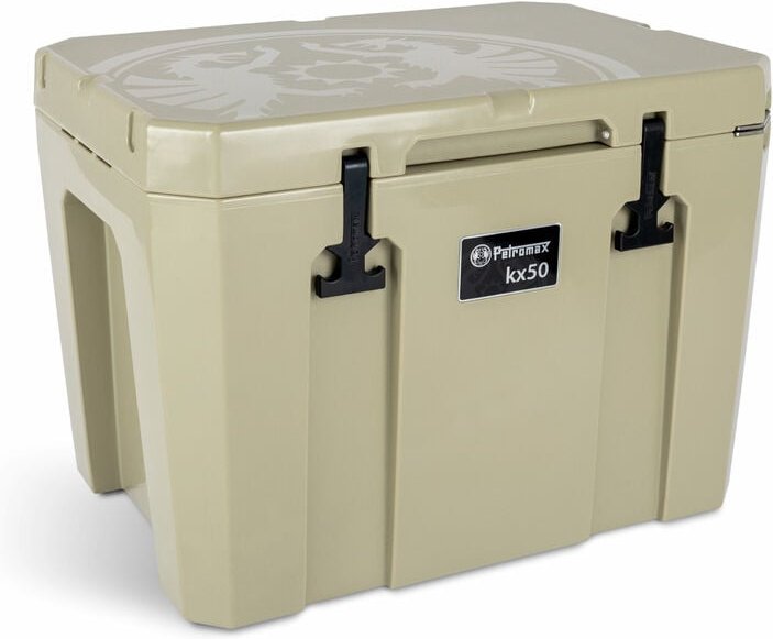Petromax Kühlbox 50 Liter kx50 Sand für Camping, Angeln und Picknick / Stromunabhängig