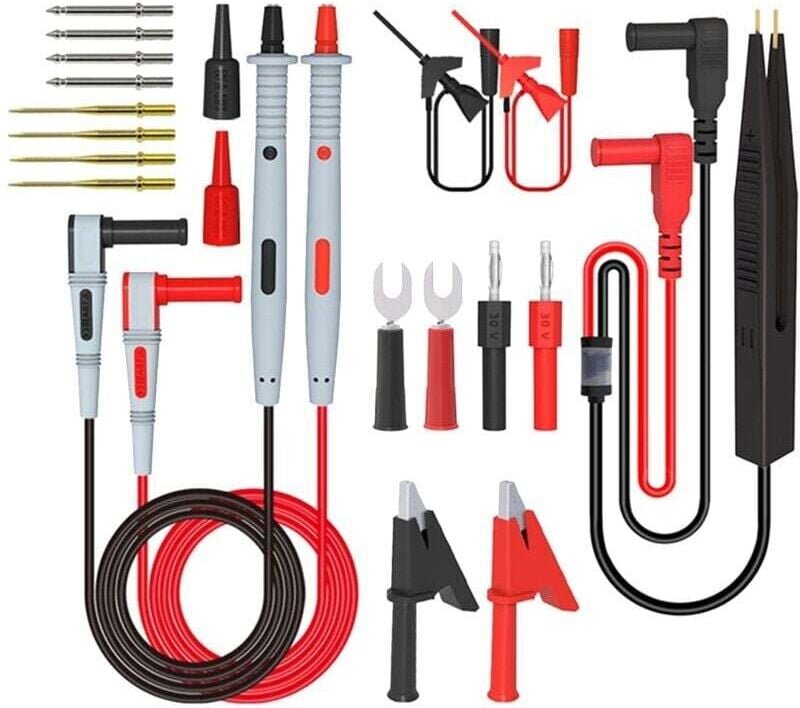 Multimeter-Messleitungssatz, Professioneller Multimeter-Messleitungssatz, Werkzeugsatz für elektrische Clip-Testsonden
