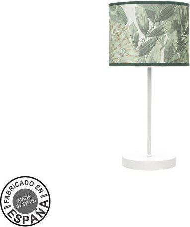 Fashion Tischlampe 1xe14 weiß/grün Blatt 42x17x17cm