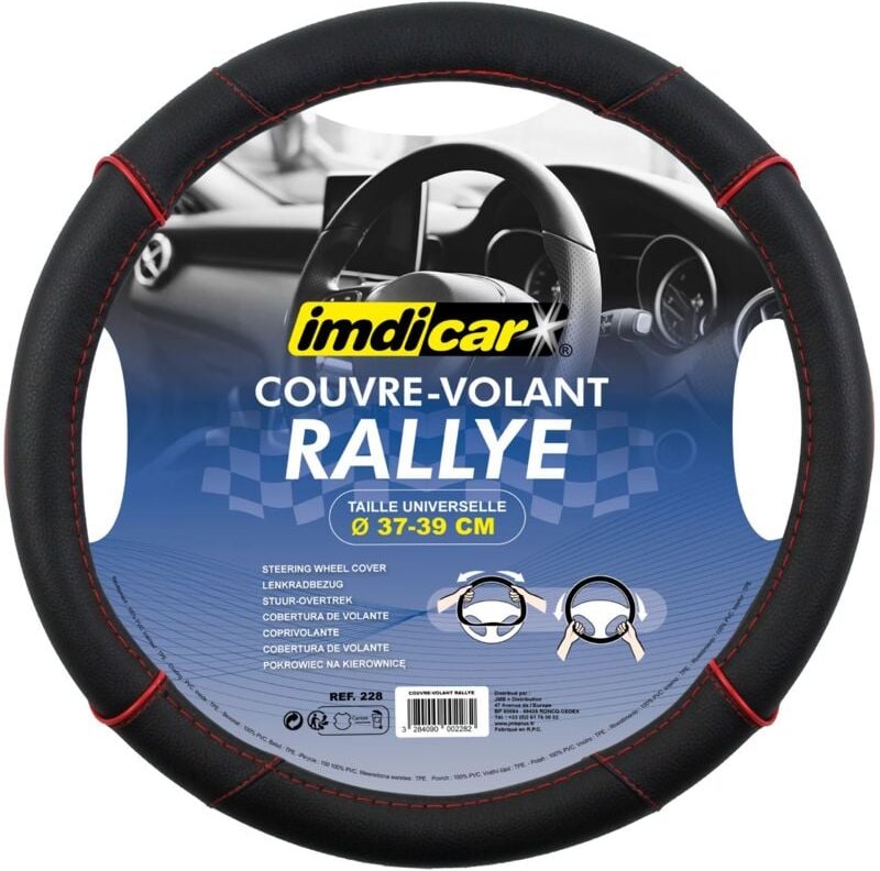 Imdicar - Rallye-Lenkradabdeckung von 37 bis 39 cm