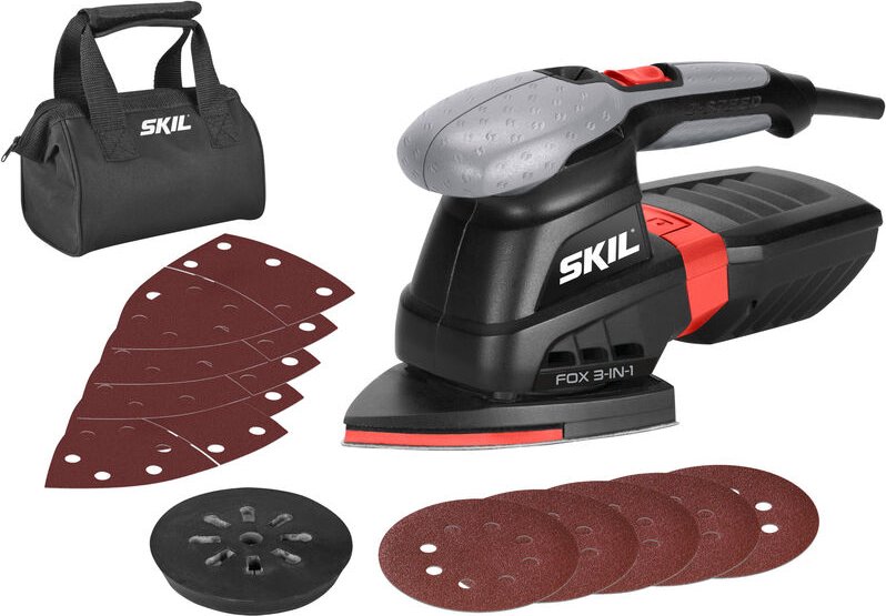 Skil - Multischleifer 7220 ac, Schleifmaschine 250 w, Schleifscheiben-ø 125 mm