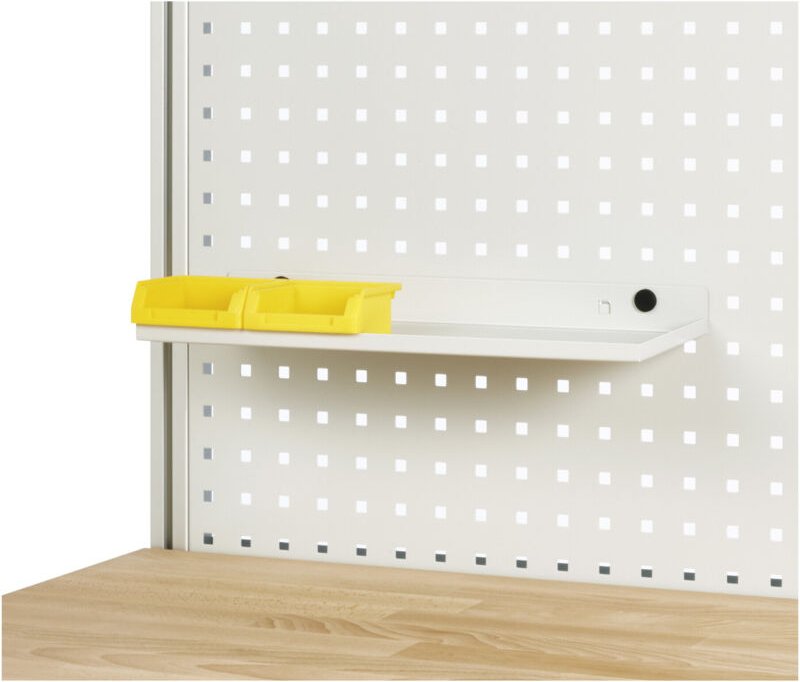 Ablage für Lochplatte, B450xT155xH15mm, RAL7035 - RAU