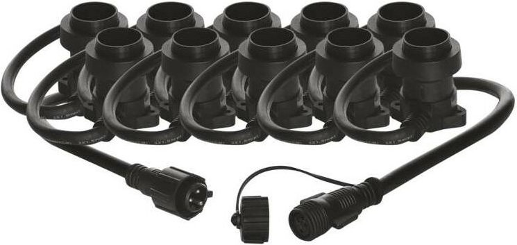 Lichterkette ohne LED Glühbirnen erweiterbar IP44, E27 7,35 m