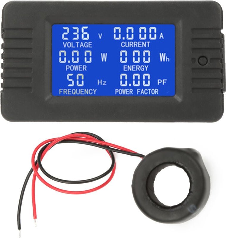 Zoternen - Specials peacefair PZEM-022 Digitales Wechselstrommessgerät Strom Energie Spannung Strom Test mit geschlossen...